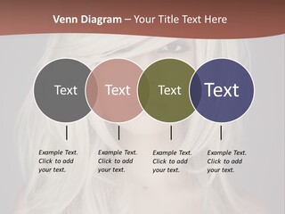 A Woman With Long Blonde Hair Is Posing For A Picture PowerPoint Template