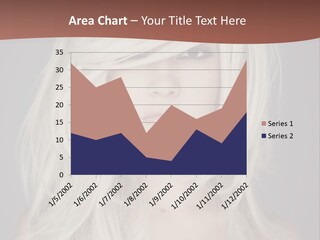 A Woman With Long Blonde Hair Is Posing For A Picture PowerPoint Template