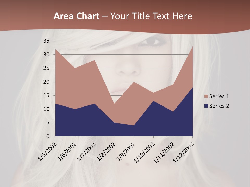 A Woman With Long Blonde Hair Is Posing For A Picture PowerPoint Template