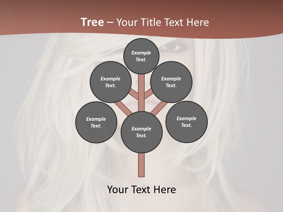 A Woman With Long Blonde Hair Is Posing For A Picture PowerPoint Template