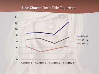 A Woman With Long Blonde Hair Is Posing For A Picture PowerPoint Template