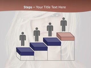 A Woman With Long Blonde Hair Is Posing For A Picture PowerPoint Template