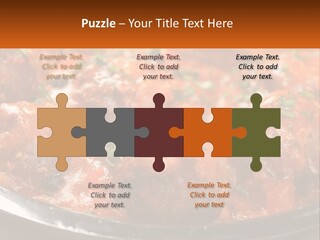 A Pan Filled With Meatballs Covered In Cheese PowerPoint Template