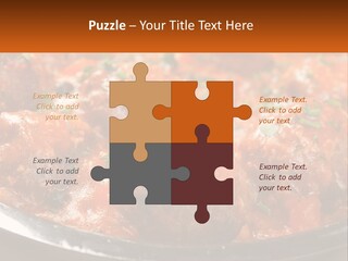 A Pan Filled With Meatballs Covered In Cheese PowerPoint Template