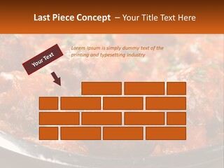 A Pan Filled With Meatballs Covered In Cheese PowerPoint Template