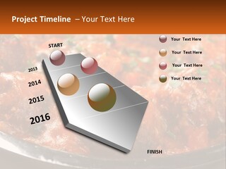 A Pan Filled With Meatballs Covered In Cheese PowerPoint Template