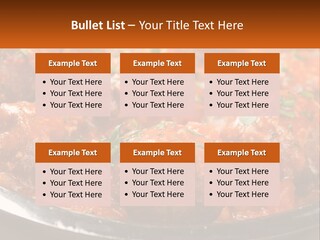 A Pan Filled With Meatballs Covered In Cheese PowerPoint Template