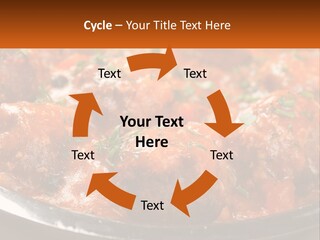 A Pan Filled With Meatballs Covered In Cheese PowerPoint Template