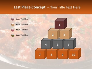 A Pan Filled With Meatballs Covered In Cheese PowerPoint Template