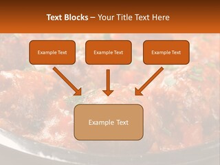 A Pan Filled With Meatballs Covered In Cheese PowerPoint Template