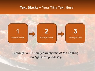 A Pan Filled With Meatballs Covered In Cheese PowerPoint Template