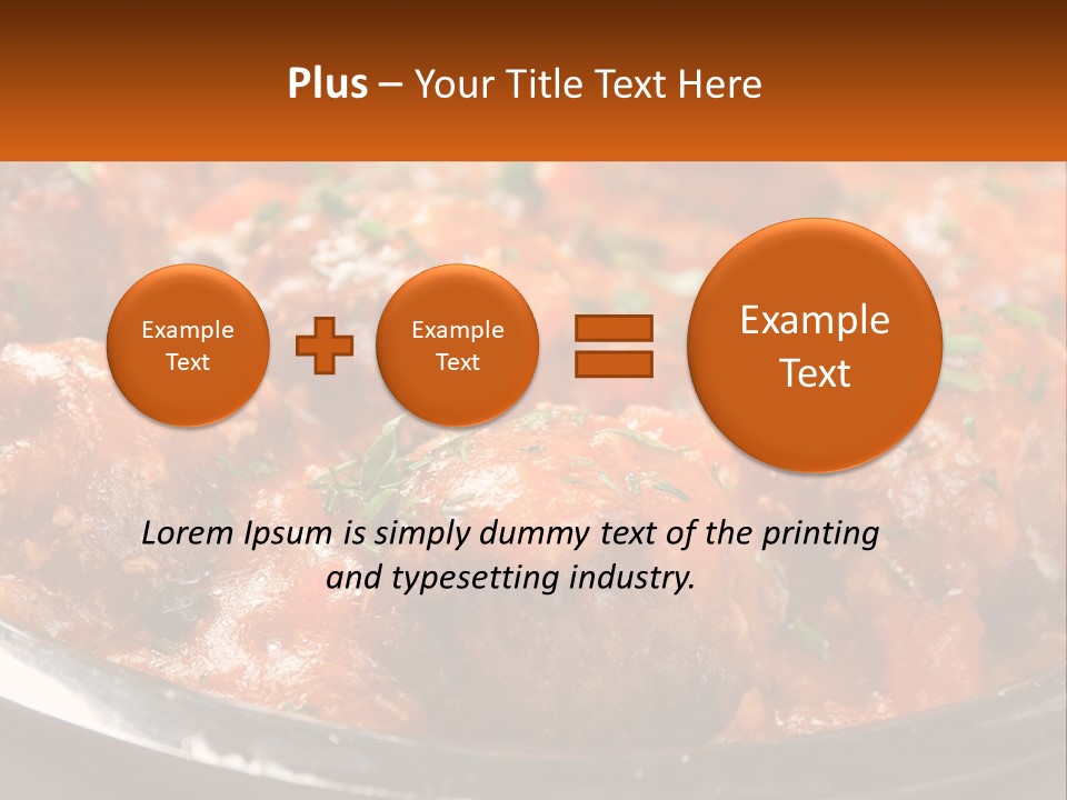 A Pan Filled With Meatballs Covered In Cheese PowerPoint Template