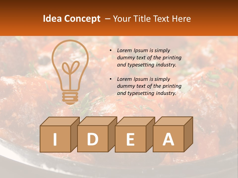 A Pan Filled With Meatballs Covered In Cheese PowerPoint Template