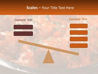 A Pan Filled With Meatballs Covered In Cheese PowerPoint Template