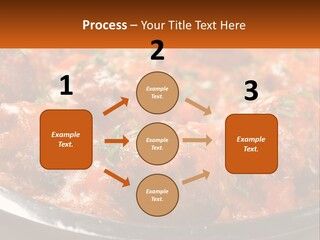A Pan Filled With Meatballs Covered In Cheese PowerPoint Template