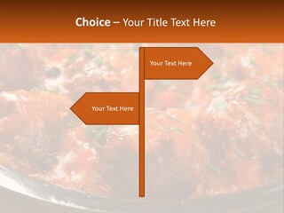 A Pan Filled With Meatballs Covered In Cheese PowerPoint Template