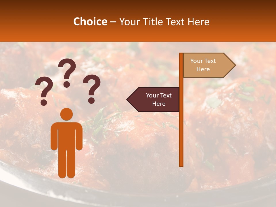 A Pan Filled With Meatballs Covered In Cheese PowerPoint Template