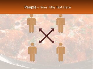 A Pan Filled With Meatballs Covered In Cheese PowerPoint Template