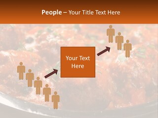 A Pan Filled With Meatballs Covered In Cheese PowerPoint Template
