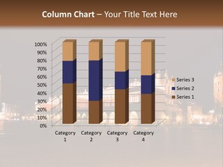 A Large Building With A Clock Tower In The Middle Of It PowerPoint Template