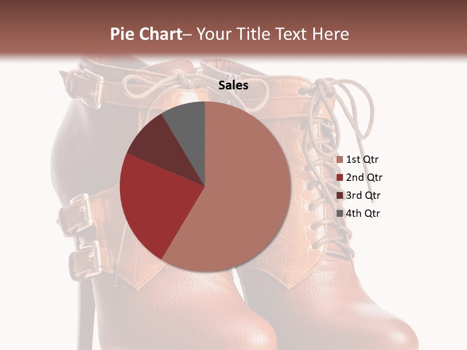 A Pair Of Brown Boots With Straps On Them PowerPoint Template