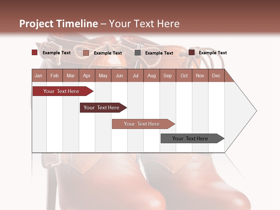 A Pair Of Brown Boots With Straps On Them PowerPoint Template