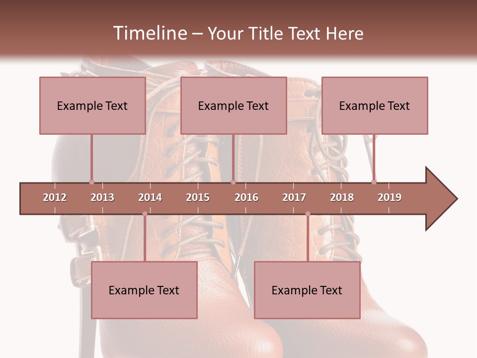 A Pair Of Brown Boots With Straps On Them PowerPoint Template