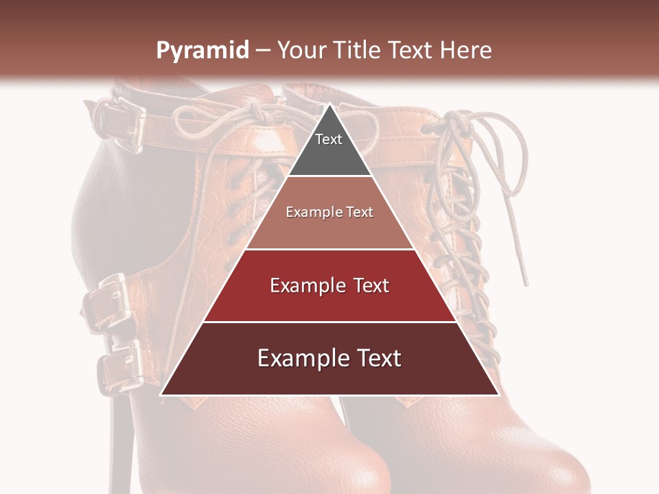 A Pair Of Brown Boots With Straps On Them PowerPoint Template
