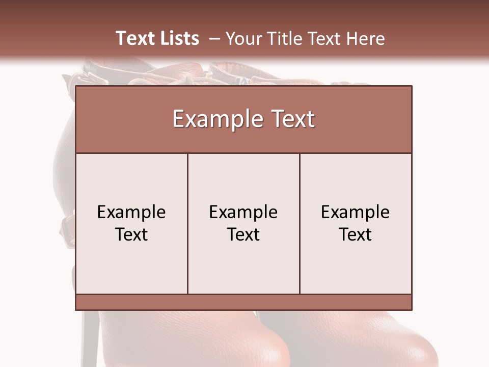 A Pair Of Brown Boots With Straps On Them PowerPoint Template