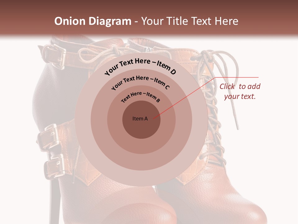 A Pair Of Brown Boots With Straps On Them PowerPoint Template