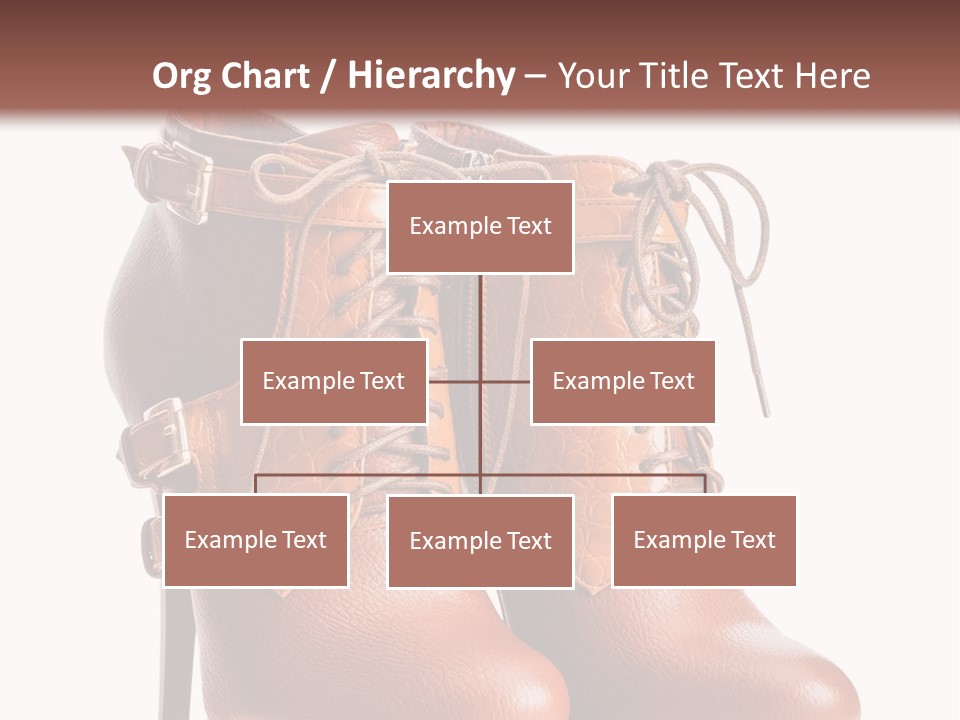 A Pair Of Brown Boots With Straps On Them PowerPoint Template