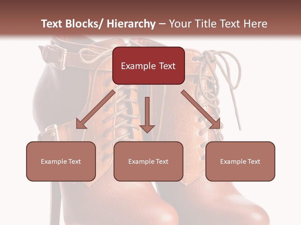 A Pair Of Brown Boots With Straps On Them PowerPoint Template
