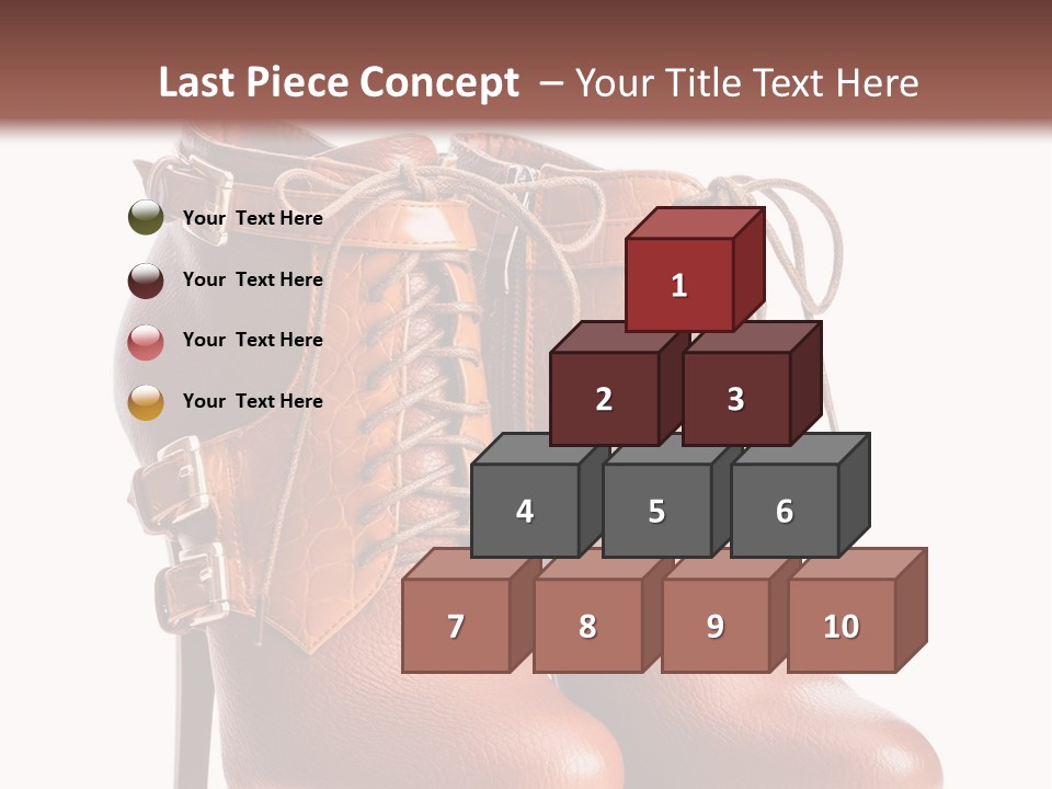A Pair Of Brown Boots With Straps On Them PowerPoint Template