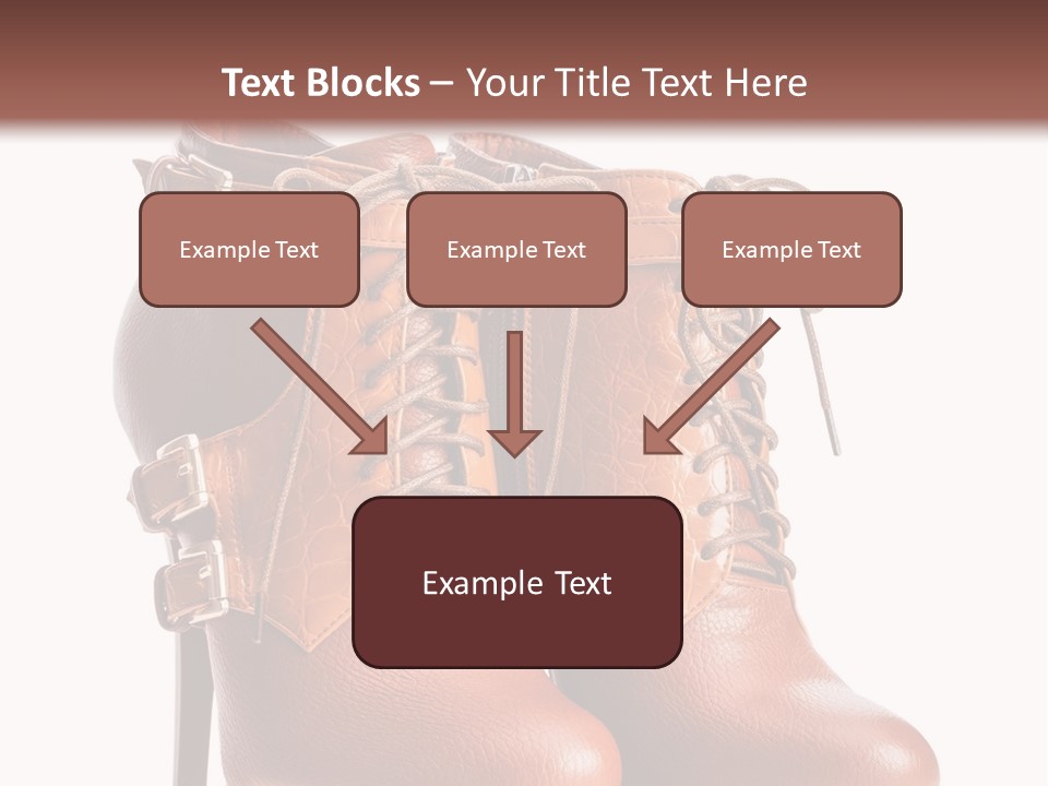 A Pair Of Brown Boots With Straps On Them PowerPoint Template