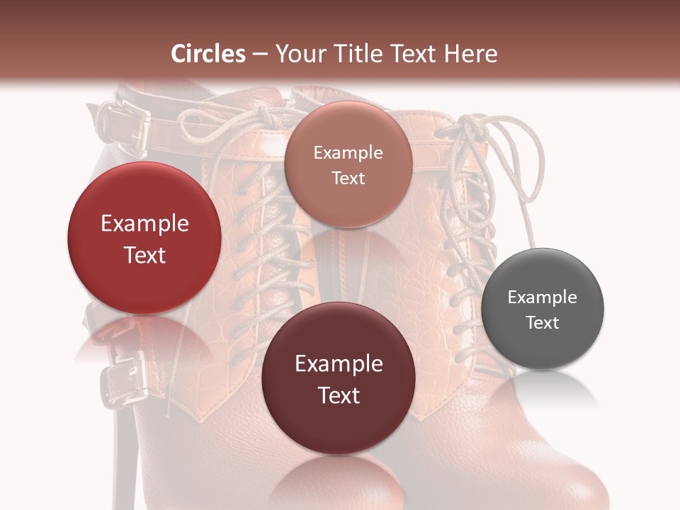 A Pair Of Brown Boots With Straps On Them PowerPoint Template