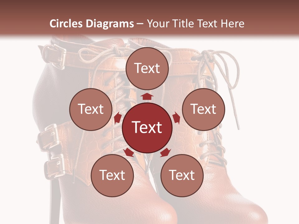 A Pair Of Brown Boots With Straps On Them PowerPoint Template