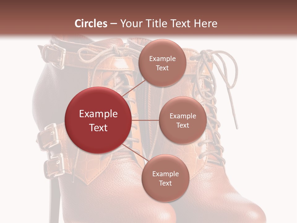 A Pair Of Brown Boots With Straps On Them PowerPoint Template