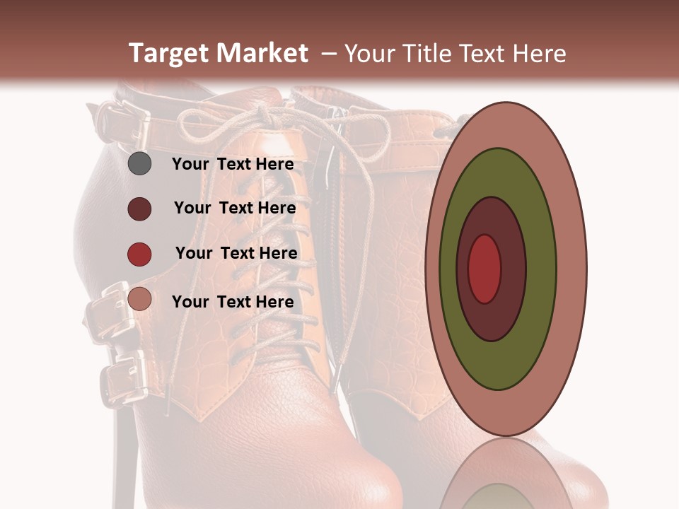 A Pair Of Brown Boots With Straps On Them PowerPoint Template