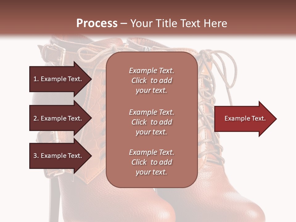 A Pair Of Brown Boots With Straps On Them PowerPoint Template