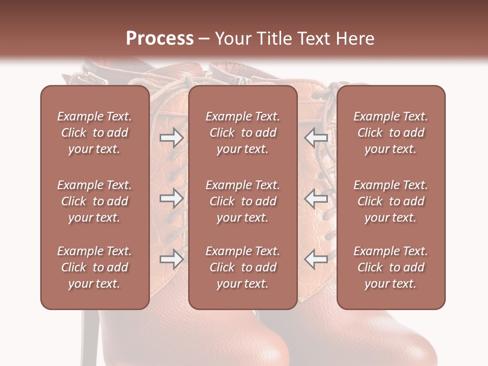 A Pair Of Brown Boots With Straps On Them PowerPoint Template