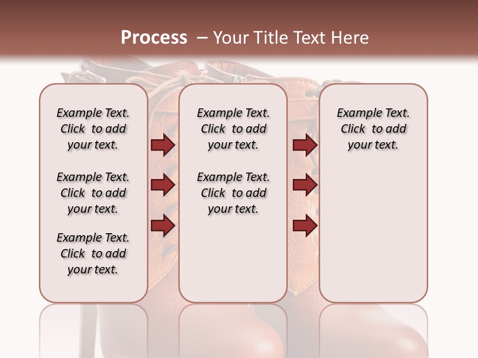 A Pair Of Brown Boots With Straps On Them PowerPoint Template