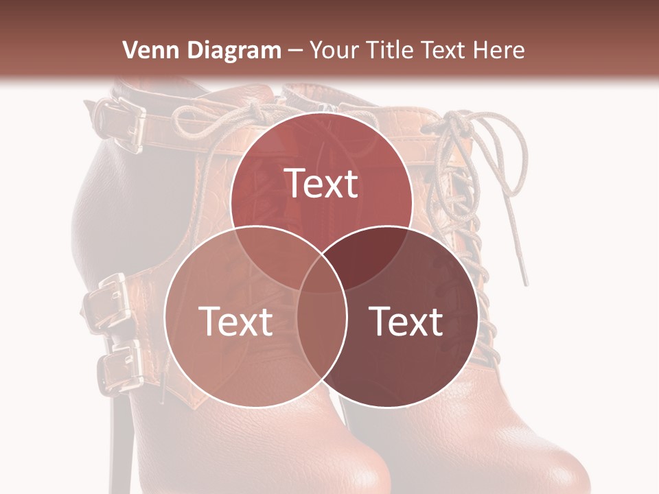 A Pair Of Brown Boots With Straps On Them PowerPoint Template