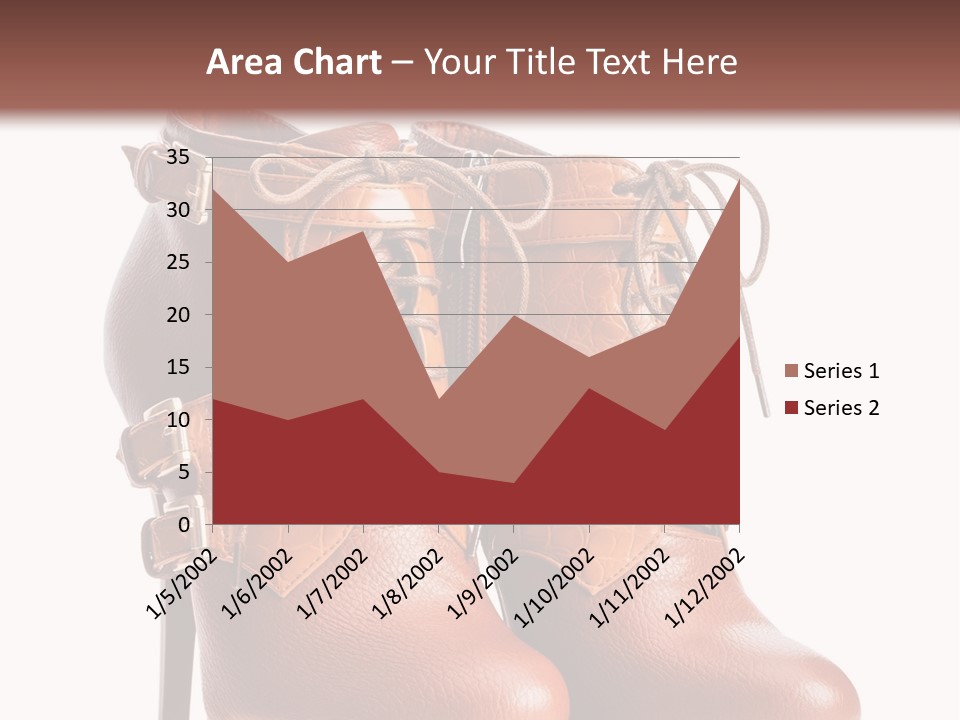 A Pair Of Brown Boots With Straps On Them PowerPoint Template