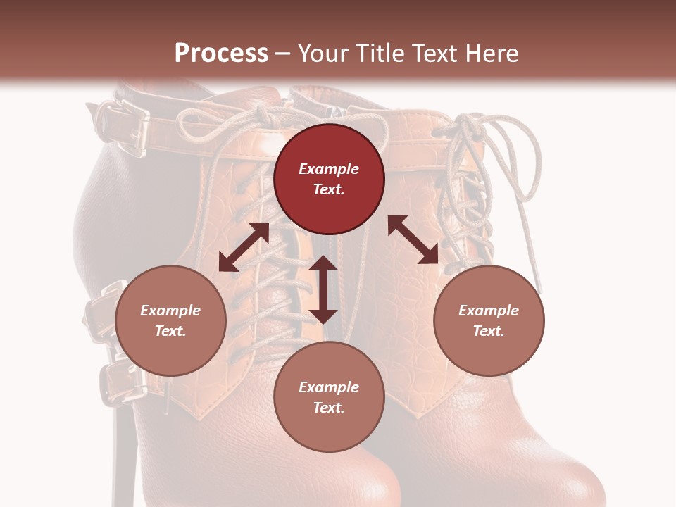 A Pair Of Brown Boots With Straps On Them PowerPoint Template