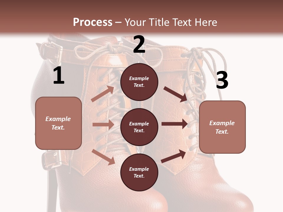 A Pair Of Brown Boots With Straps On Them PowerPoint Template