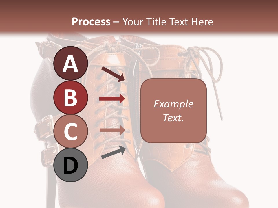 A Pair Of Brown Boots With Straps On Them PowerPoint Template