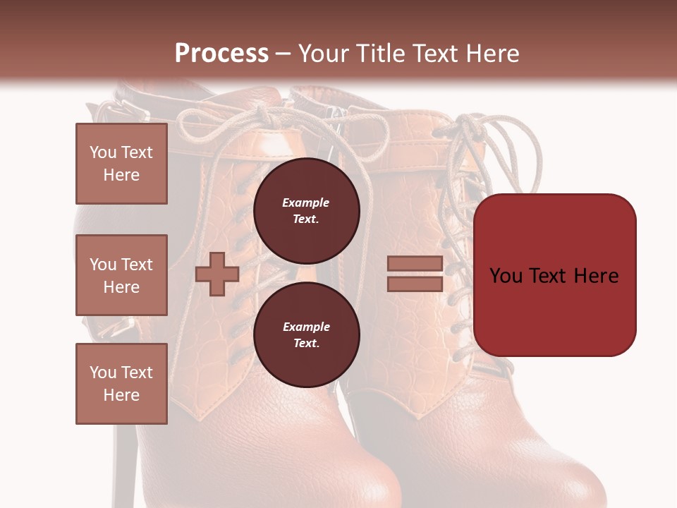 A Pair Of Brown Boots With Straps On Them PowerPoint Template