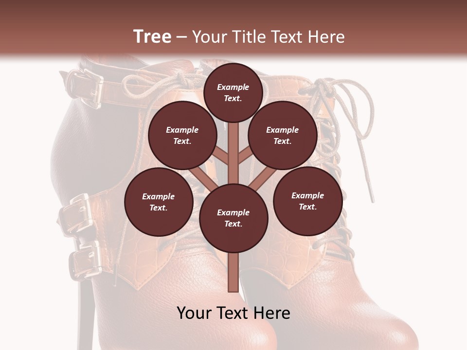 A Pair Of Brown Boots With Straps On Them PowerPoint Template