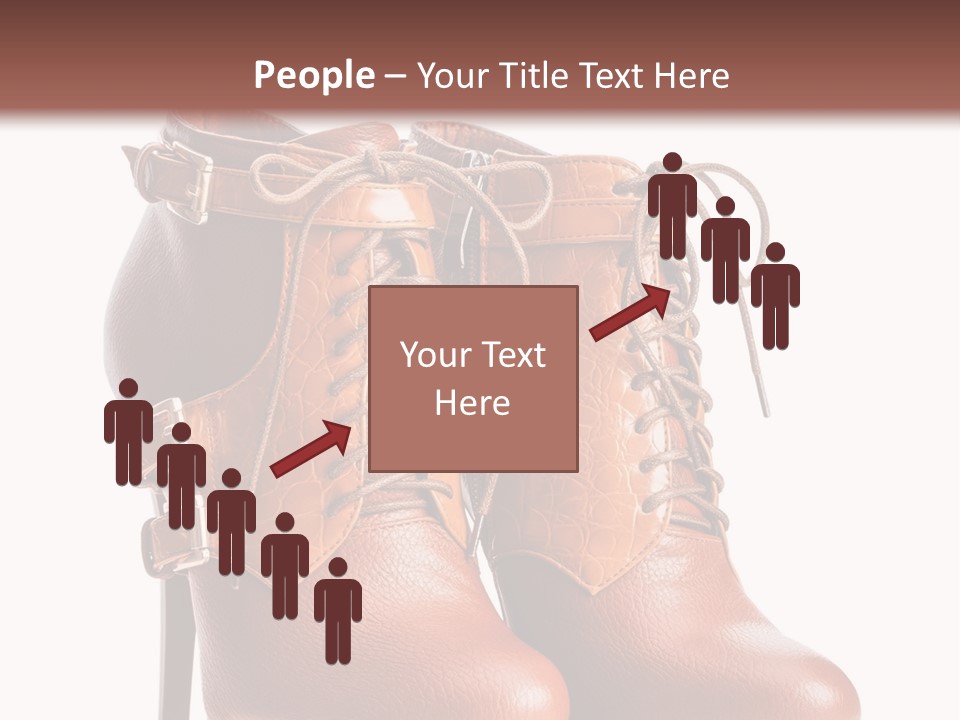 A Pair Of Brown Boots With Straps On Them PowerPoint Template
