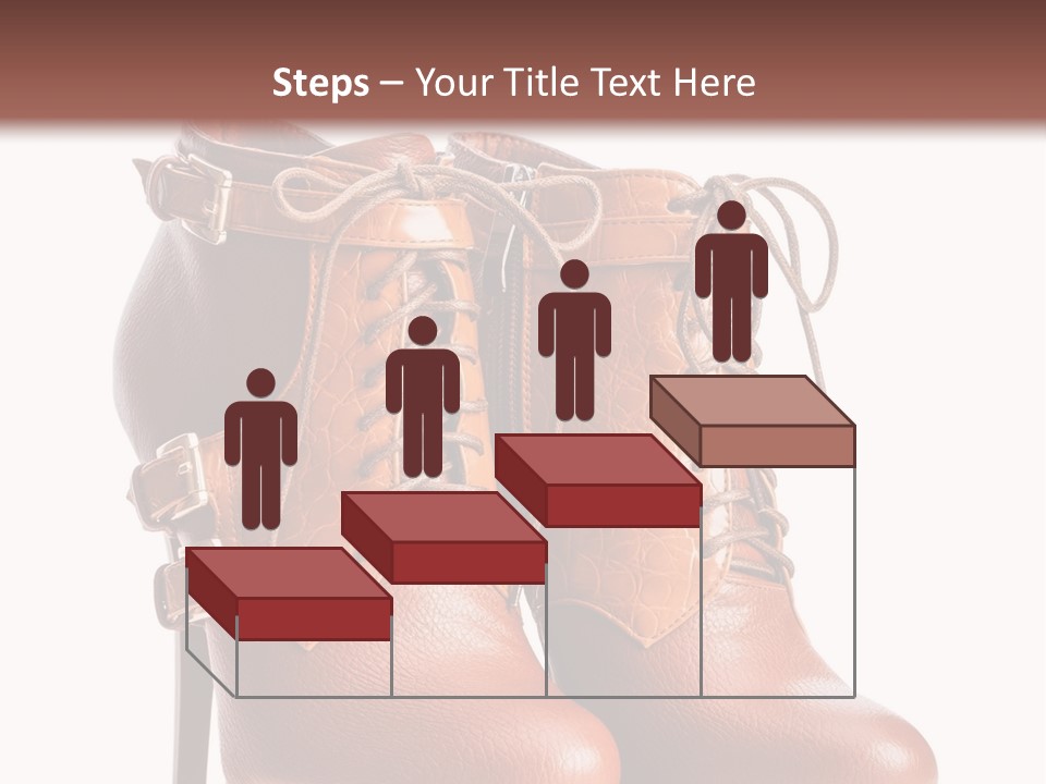 A Pair Of Brown Boots With Straps On Them PowerPoint Template